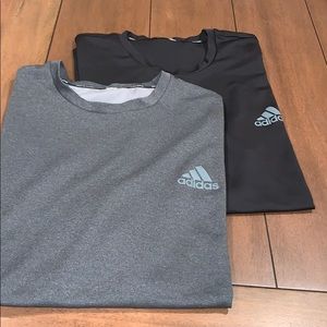 Two Adidas Climalite muscle tanks XL